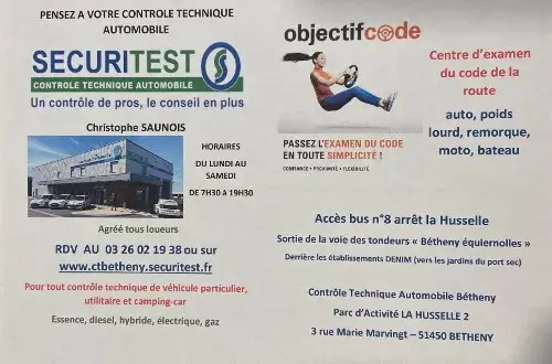 Sécuritest Contrôle Technique Automobile BETHENY